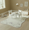 Tapete Infantil Floral Com Laço Lilás Playmat
