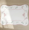 Tapete Infantil Floral Com Laço Rosa Playmat