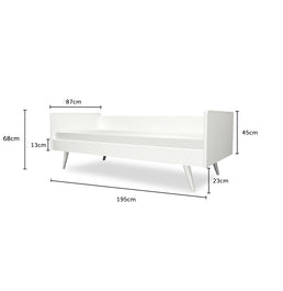 Cama Babá Viena Branco Fosco