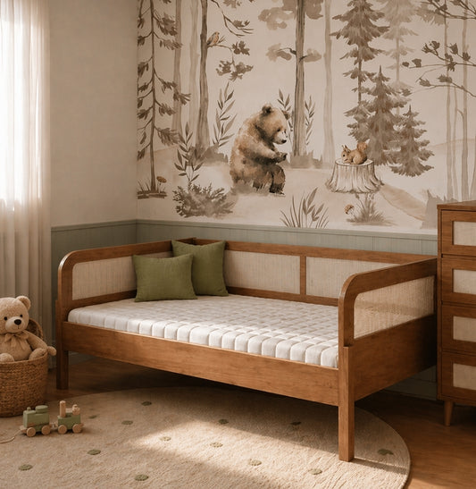 Cama Sofá Haus Arco com Palha 2 em 1 - Freijó