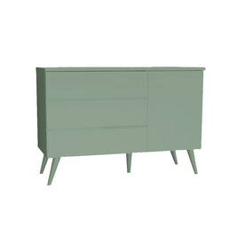 Cômoda de Bebê Viena com Porta Verde Jardim