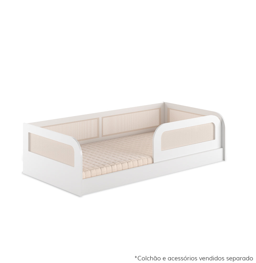 Grade frontal para cama Haus Arco com Palha - Branco