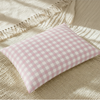ALMOFADA XADREZ VINTAGE - 30X40 Rosa Chá