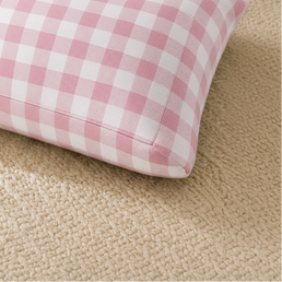ALMOFADA XADREZ VINTAGE - 30X40 Rosa Chá