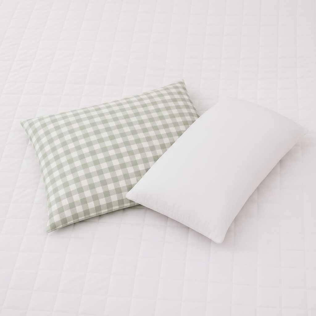 CAPA ALMOFADA  XADREZ VINTAGE - 60X40 VERDE MALVA