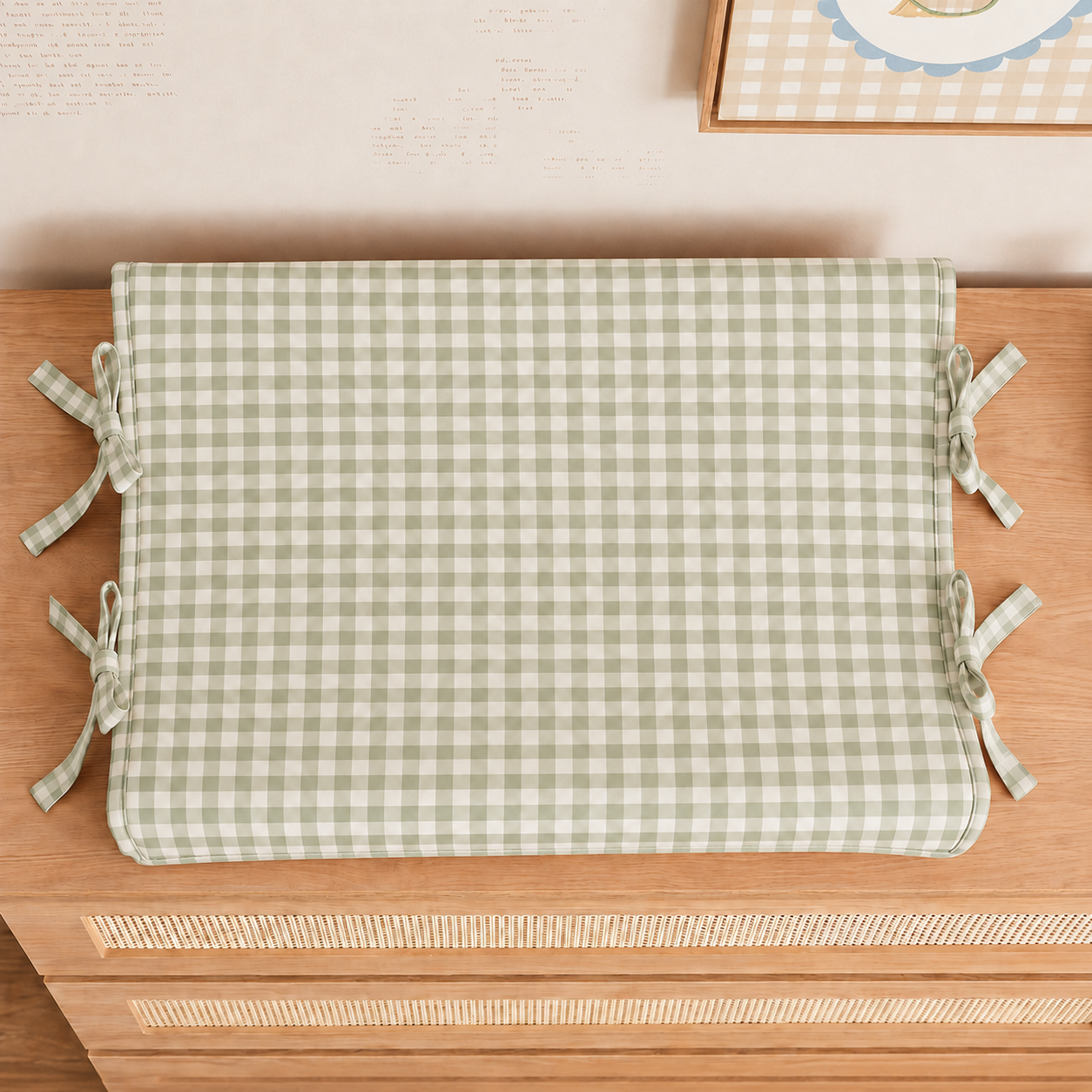 TROCADOR XADREZ VINTAGE - VERDE MALVA