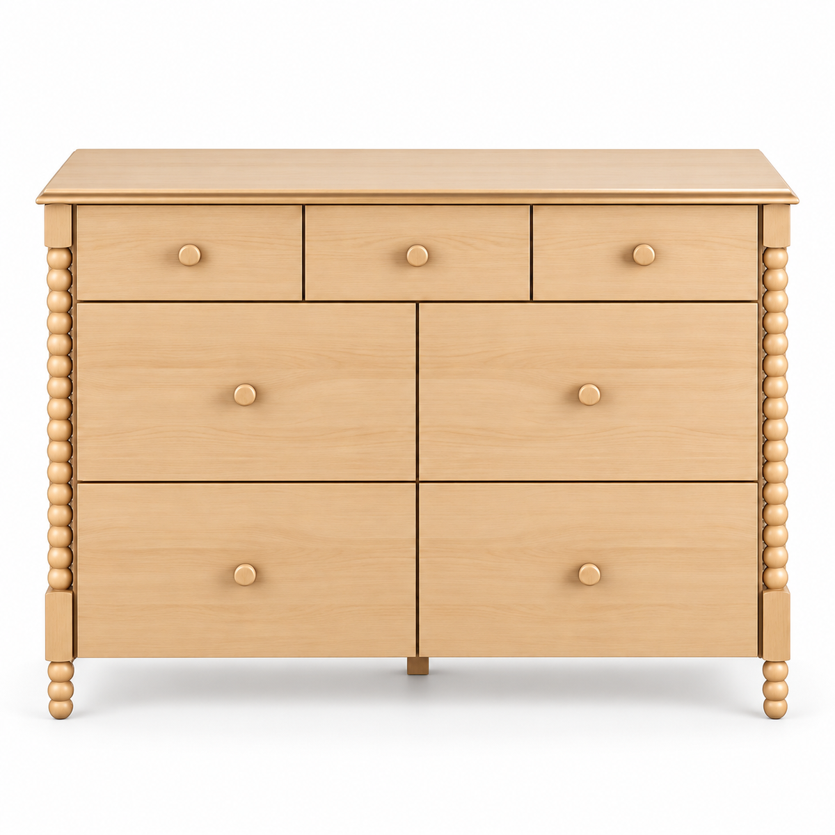 COMODA RITMO 7 GAVETAS 130CM - CARVALHO