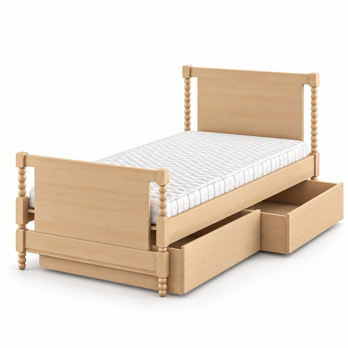 CAMA SOLTEIRO RITMO CABECEIRA ALTA - CARVALHO