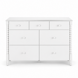 COMODA RITMO 7 GAVETAS 130CM - BRANCO