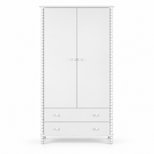 GUARDA-ROUPA RITMO 2 GAVETAS - 105CM - BRANCO