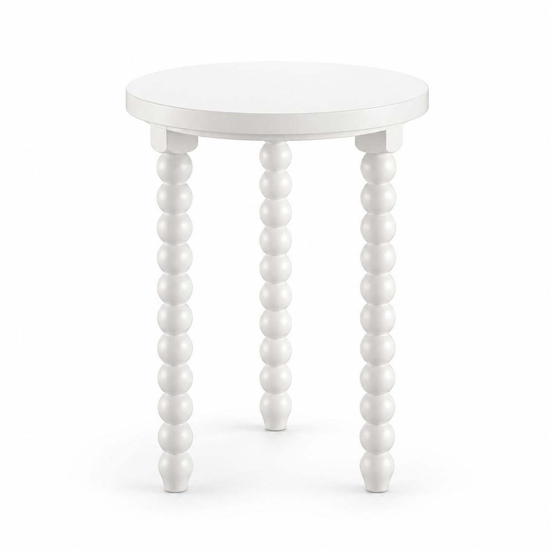 MESA LATERAL RITMO COM 3 PÉS - BRANCO