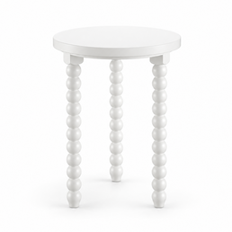 MESA LATERAL RITMO COM 3 PÉS - BRANCO