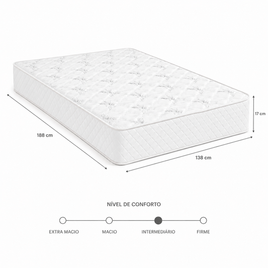 Colchão Flex 17 Casal D28 - 138x188x17cm (alt)