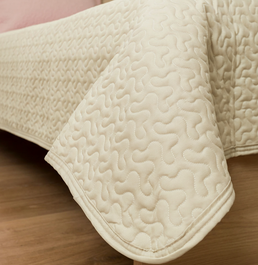 Kit Colcha Infinity 2 Peças - Bege