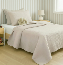 Kit Colcha Infinity 2 Peças - Bege