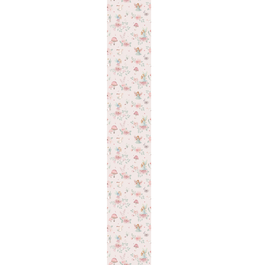 Papel de Parede Fadas e Cogumelos Rosa
