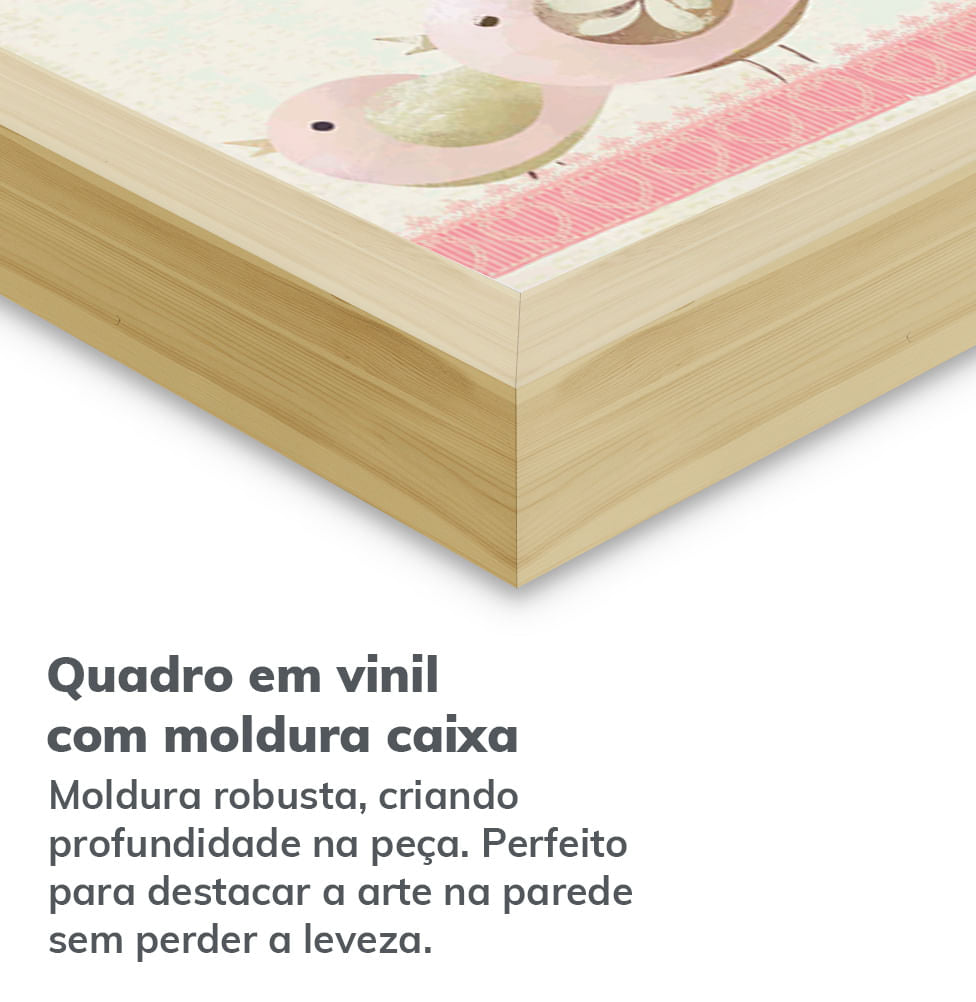 Quadro Infantil Mico Leão Dourado Aquarela - Vertical