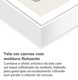 Quadro Infantil Elefante Moderno Cinza