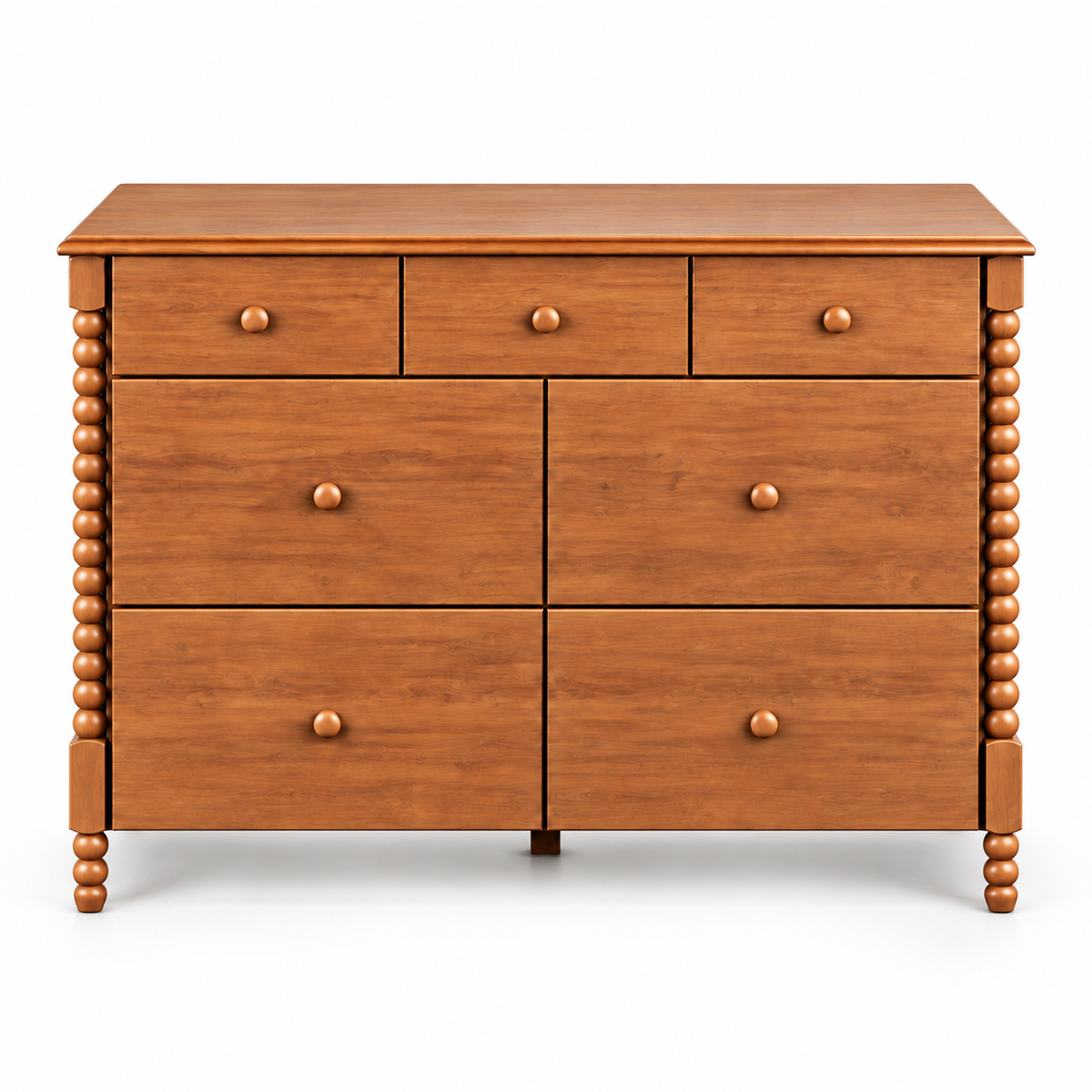 COMODA RITMO 7 GAVETAS 130CM - FREIJÓ