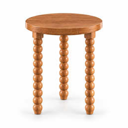 MESA LATERAL RITMO COM 3 PÉS - FREIJÓ