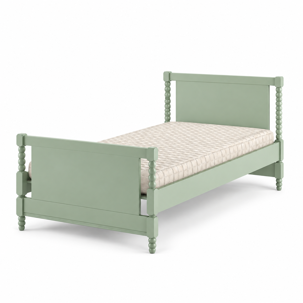 CAMA SOLTEIRO RITMO CABECEIRA ALTA - VERDE JARDIM