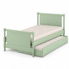 CAMA SOLTEIRO RITMO CABECEIRA ALTA - VERDE JARDIM