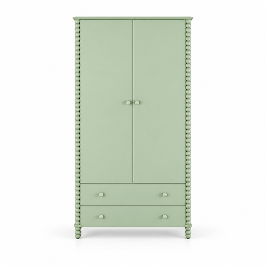 GUARDA-ROUPA RITMO 2 GAVETAS - 105CM - VERDE JARDIM
