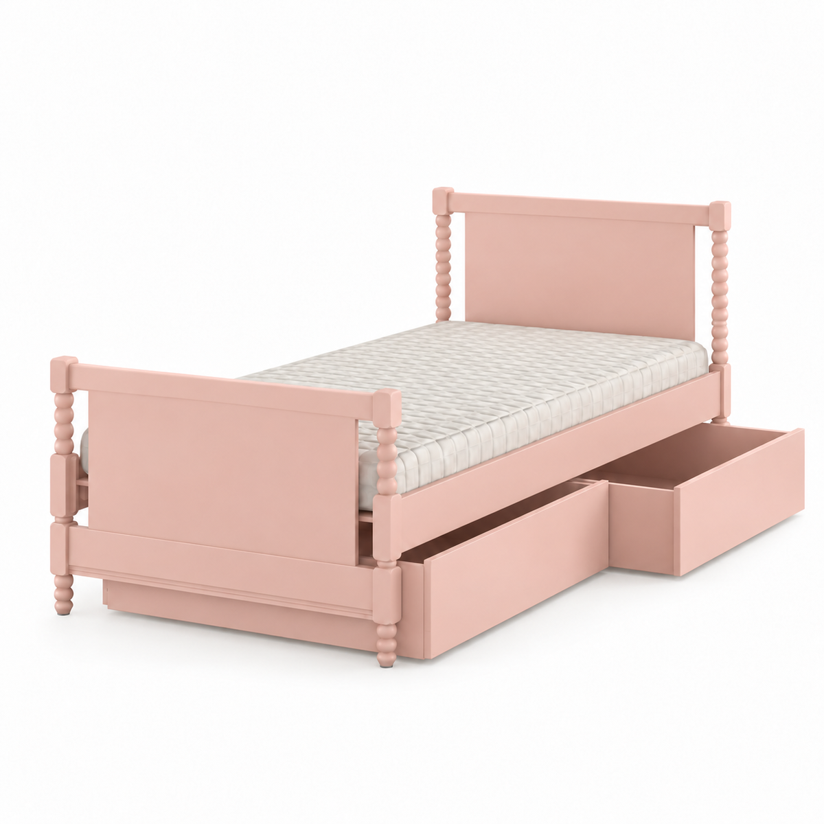 CAMA SOLTEIRO RITMO CABECEIRA ALTA - ROSÊ