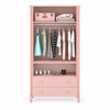 GUARDA-ROUPA RITMO 2 GAVETAS - 105CM - ROSÊ