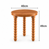 MESA LATERAL RITMO COM 3 PÉS - FREIJÓ