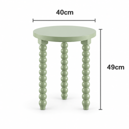 MESA LATERAL RITMO COM 3 PÉS - VERDE JARDIM