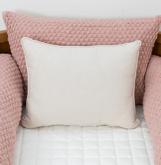 Almofada Xadrez 40x30cm - Bege