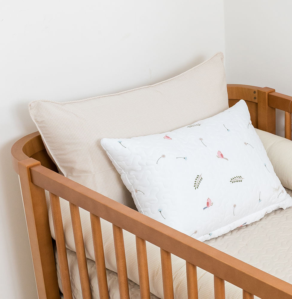 Capa de Almofada Xadrez - Bege 60x40cm