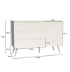 Cômoda de Bebê Viena com Porta Branco Fosco