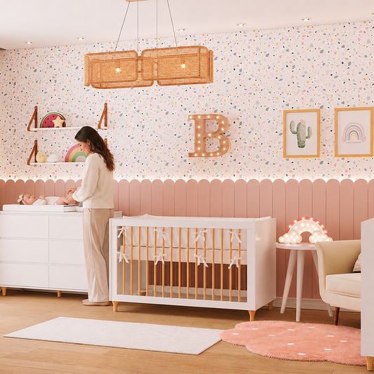 Quarto de Bebê Terraço Natural e Divertido