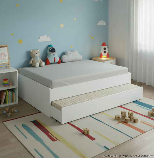 Cama Casal Turca Slim - Branco