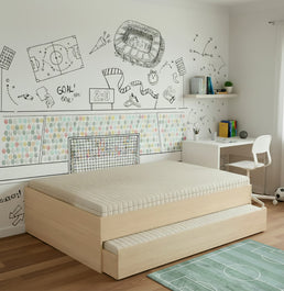 Cama Casal Turca Slim - Carvalho