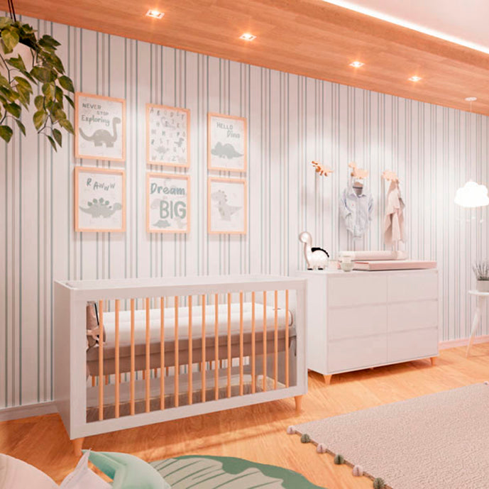 Quarto de Bebê Mundo dos Dinossauros