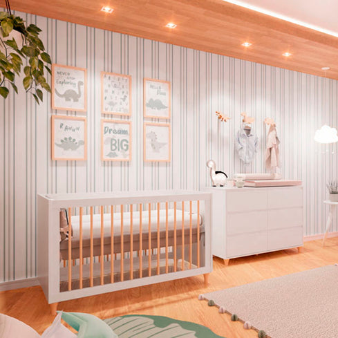Quarto de Bebê Mundo dos Dinossauros