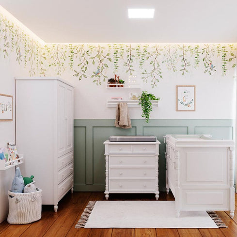 Quarto de Bebê Jardim Suspenso