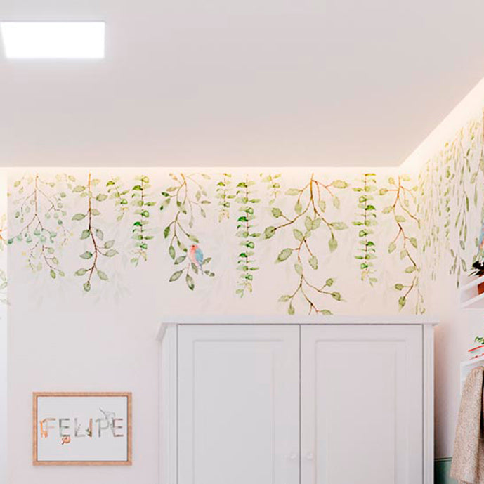 Quarto de Bebê Jardim Suspenso