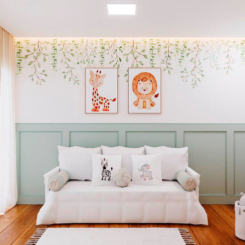 Quarto de Bebê Jardim Suspenso