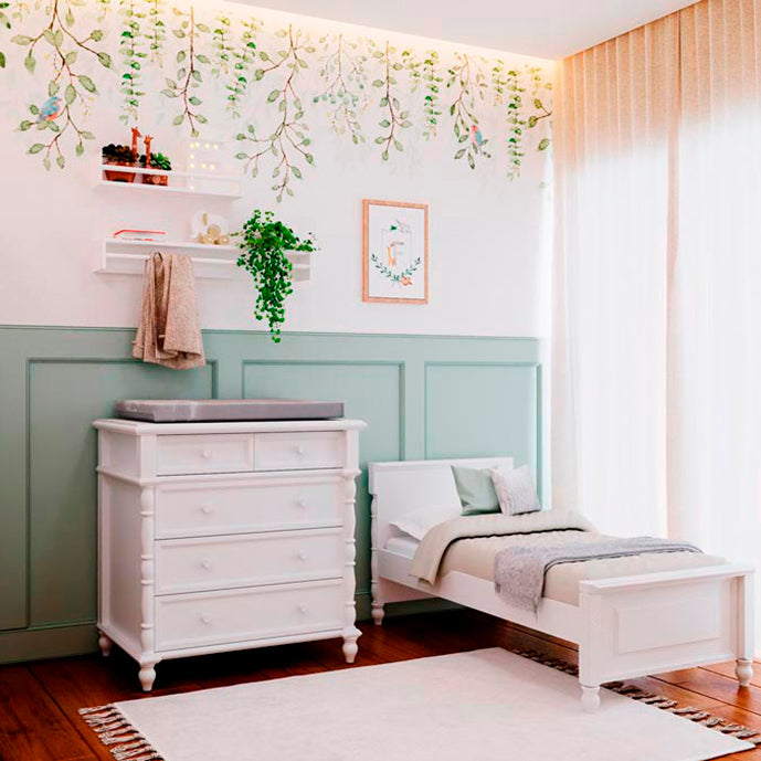 Quarto de Bebê Jardim Suspenso