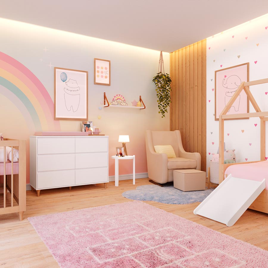 Quarto de Bebê Arco Íris