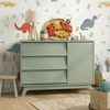 Cômoda de Bebê Raika com Porta Verde Jardim
