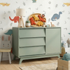 Cômoda de Bebê Raika com Porta Verde Jardim