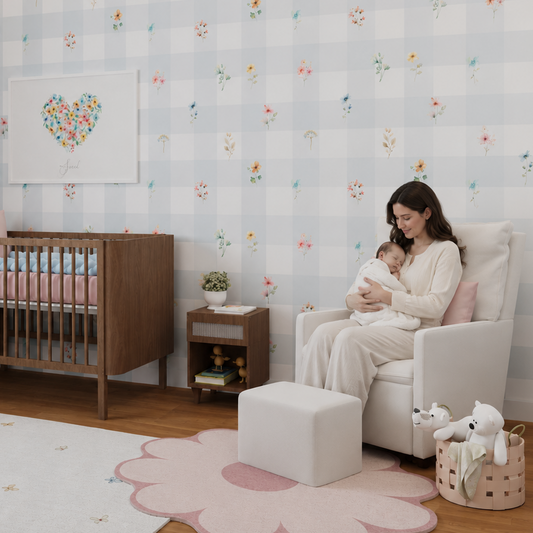 Quarto da Sarah - Xadrez Floral