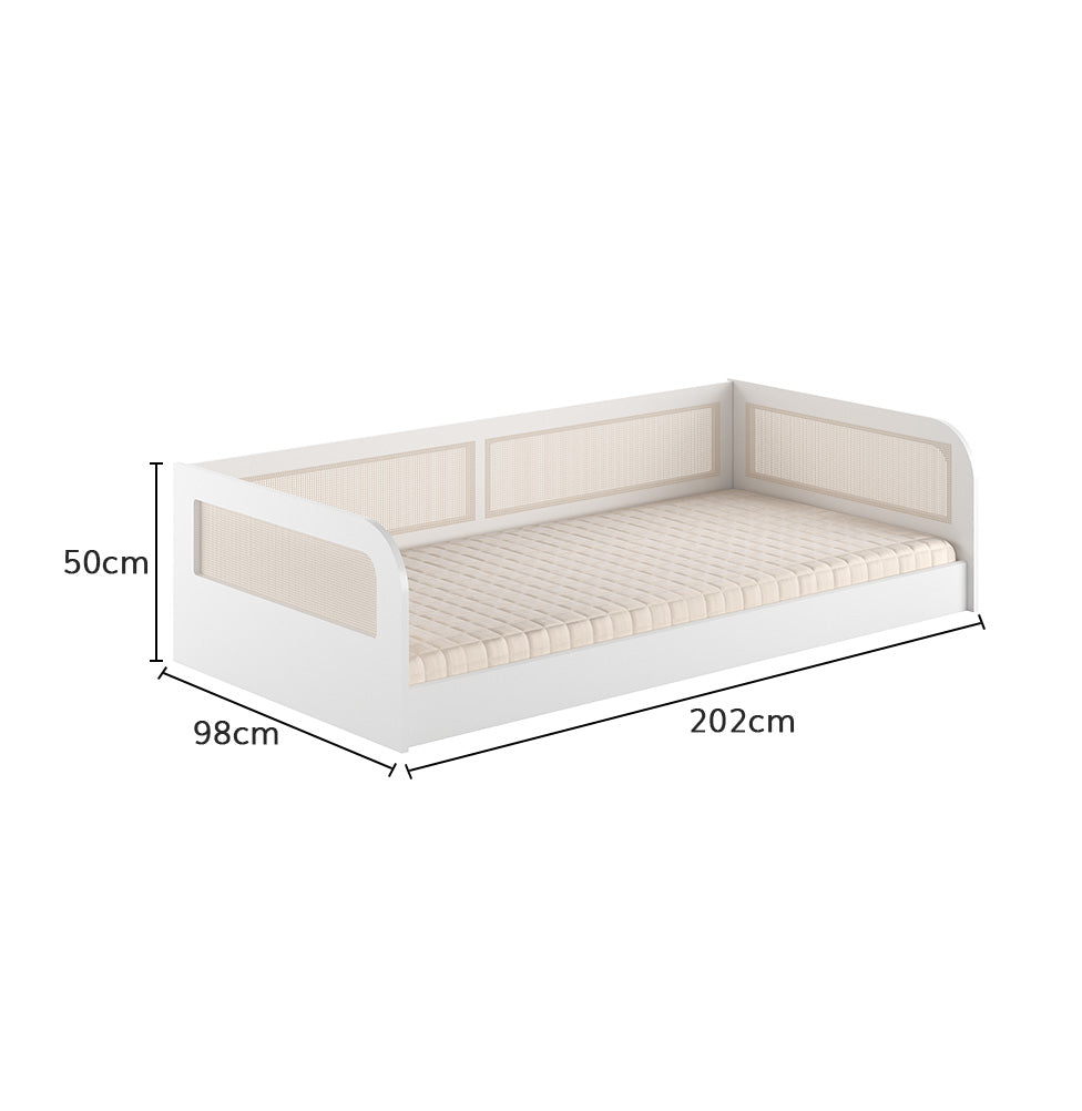 Cama Sofá Haus Arco com Palha 2 em 1 - Branca