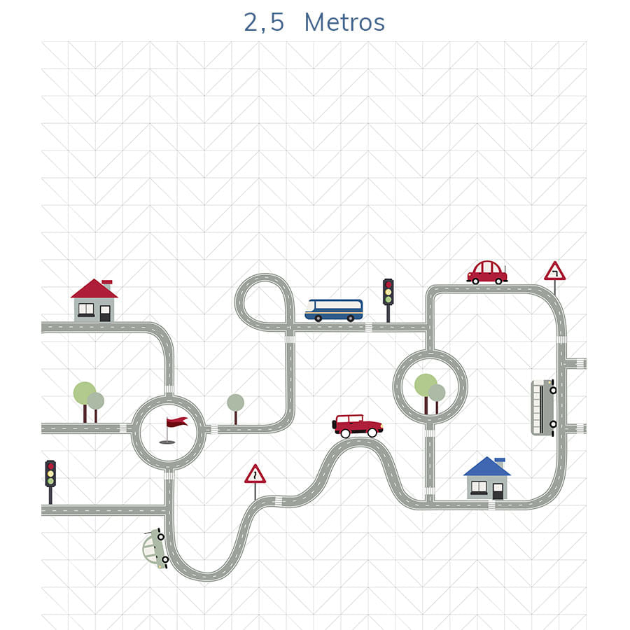 Papel de Parede Infantil Pista - Mural