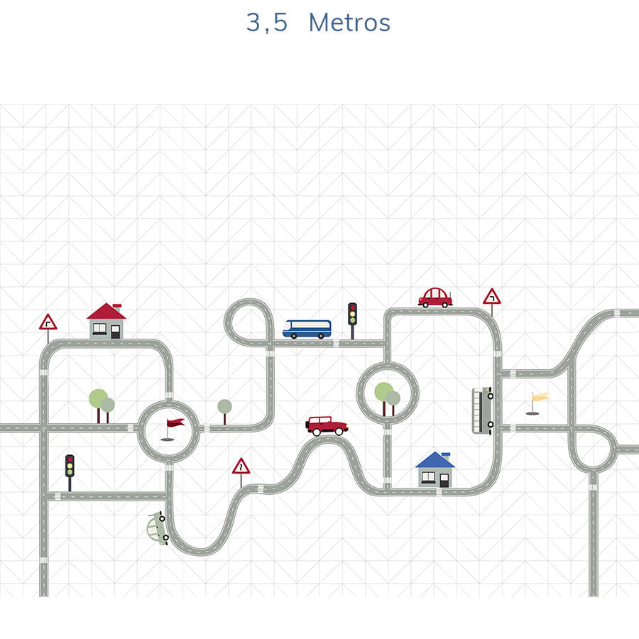 Papel de Parede Infantil Pista - Mural
